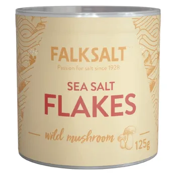 Kuchyňská sůl Mořská vločková sůl houbová 125g Falksalt