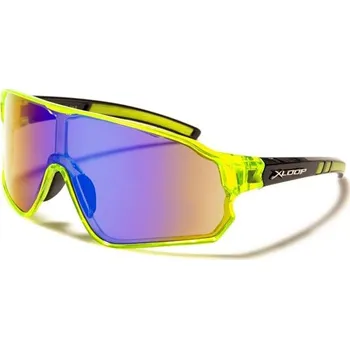 X-LOOP SHIELD běžecké zrcadlové sluneční brýle Zelené Olympic eyewear X3631s4