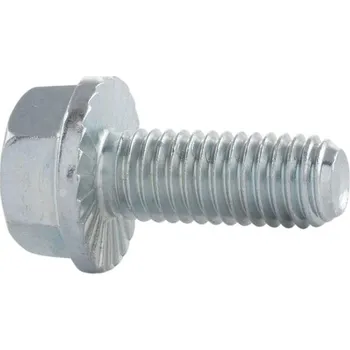 Šroub SCH Šroub šestihranná hlava s ozubeným límcem DIN6921, 8.8 ocel pozink Varianta: Šroub šestihranná hlava s ozub.límcem DIN6921 8.8 M 5x 20 pozink