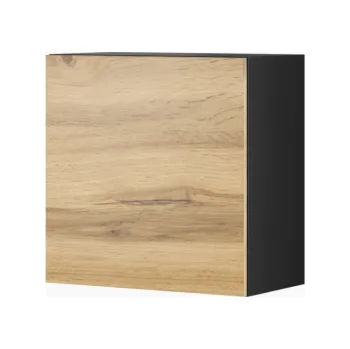 Cama čtvercová skříň VIGO 50/50/30 černá/dub wotan