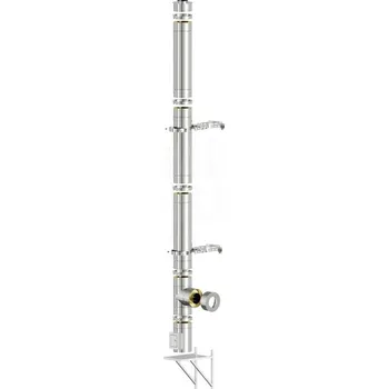 Komín Nerezový izolovaný komín BOKRA IZOL 50, ø 160mm, výška 5,72m