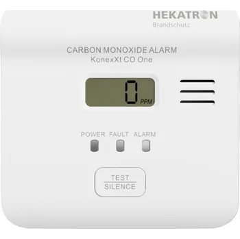 Zabezpečovací technika Hekatron KonexXt CO One, 31-6300003-01-01 detektor oxidu uhelnatého vč. baterie s životností 10 let na baterii, detekce