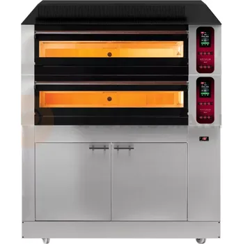 Pec na pizzu Elektrická pec na pizzu, dvoukomorová, s kynárnou, 9x30 cm | GRADUS, JACK COMP-2CL-M9