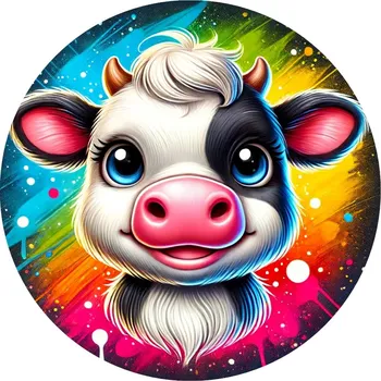 Jedlá dekorace na dort Jedlý papír kravička