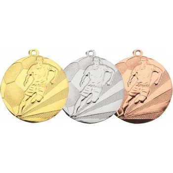 Cinkili Medaile C9157 zlatá,stříbrná,bronzová - fotbal Barva: Zlatá