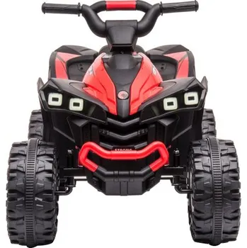 Dětské elektrovozidlo LEAN Toys 13559 dětská elektrická čtyřkolka černá/červená