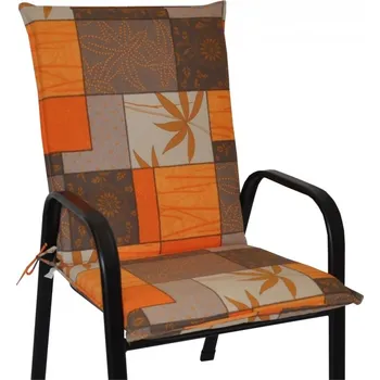 Podsedák Axin Trading s.r.o. Polstr na křeslo z tahokovu UNI - látka UNIKO oranžový list