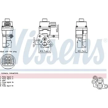 Ventil palivového systému AGR-Ventil NISSENS 98365