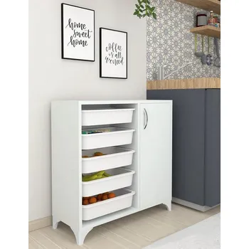 Komoda Multifunkční skříňka 1D xali bílá