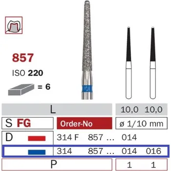 Zahradní dekorace Diaswiss 857 modrá, 6ks/balení - 016 mm