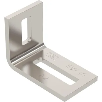 kabelová chránička OBO BETTERMANN Upevňovací úhelník BW 10, Nerez ocel, materiál 1.4307, A2, 1.4301 bez povrch. úpravy, dodatečně ošetřeno typ BW 10 A2 6019484