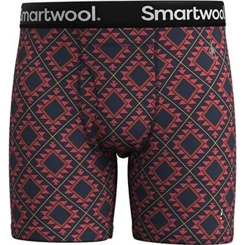 Boxerky Boxerky SMARTWOOL M MERINO PRINT BOXER BRIEF BOXED Man velikost S