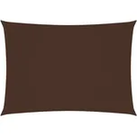 Stínící plachta oxfordská látka obdélníková 3,5 x 5 m hnědá Hnědá 135820