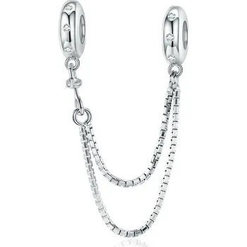 Přívěsek NUBIS® Stříbrný bezpečnostní řetízek na náramek - S0007