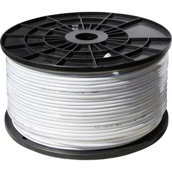 Anténní kabel Shiverpeaks BS90-10001 koaxiální kabel, vnější Ø: 6.90 mm, 75 Ω, 120 dB, bílá, 100 m