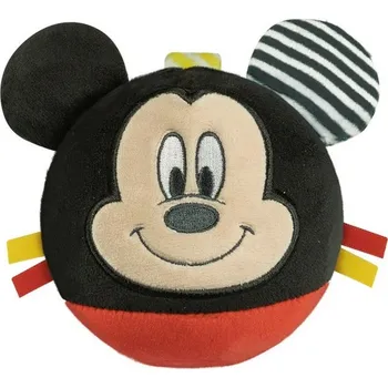 plyšák CLEMENTONI BABY Plyšový míček Mickey Mouse s chrastítkem