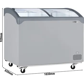 Mraznička G.Gastro Pultový mrazák - 1030x650 mm - 209L - skleněný posuvný kryt