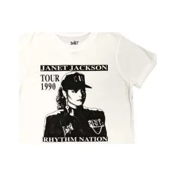 Merch Janet Jackson: Janet Jackson Ladies Crop Top: Rhythm Nation (xx-large) XXL
