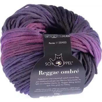 Příze Schoppel Wolle Reggae ombré 2480 Moonbar (Příze merino Reggae ombré 2480 Moonbar)