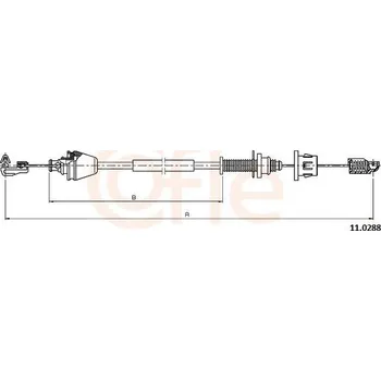 Plynové lanko Lanko plynu COFLE 92.11.0288