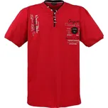 LAVECCHIA polokošile pánská 2042 nadměrná velikost červená 7XL