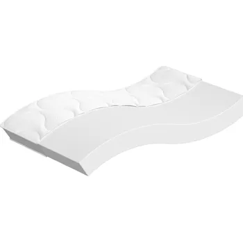 Matrace Matrace s bonnellovými pružinami medium 100 x 200 cm Bílá 372986