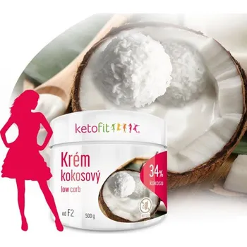 Ketofit Low carb krém kokosový 500 g