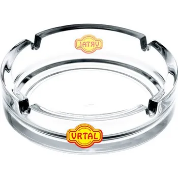 Popelník Skleněný popelník Vrtal malý 10,5cm