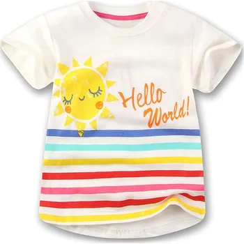 Dětské TRIČKO s dívčím potiskem (vel. 90-140) Barva: R slunce, Velikost: 4 roky (110)