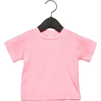 Dámské tričko Tričko dětské Baby Jersey B+C s krátkým rukávem - růžové, 12-18 měsíců