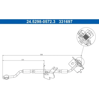Brzdová hadice Brzdová hadice ATE 24.5298-0572.3
