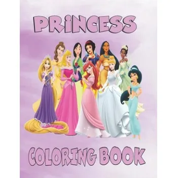 Cizojazyčná kniha Pretty Princess Coloring Book: Beautiful Designs and Princesses Coloring Pages for All Ages – Hamza Edition,Hamza Hamza (EN)