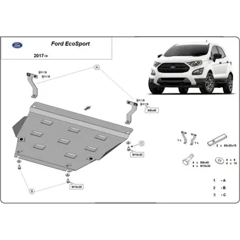 Kryt motoru FORD ECOSPORT Kryt pod motor - Plech -
