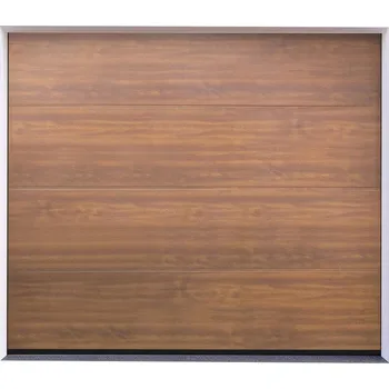 Garážová vrata DoorHan Sekční garážová vrata | Hladká Zlatý dub, bez drážky Šířka stavebního otvoru (mm): 3000, Výška stavebního otvoru (mm): 2030