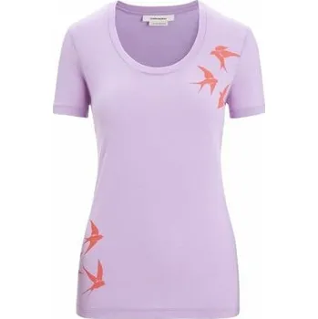 Dámské tričko Triko ICEBREAKER W TECH LITE II SS SCOOP TEE SWARMING SHP Lady velikost M