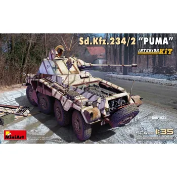 Plastikový model 1:35 Sd.Kfz. 234/2 PUMA w/ Interior Kit