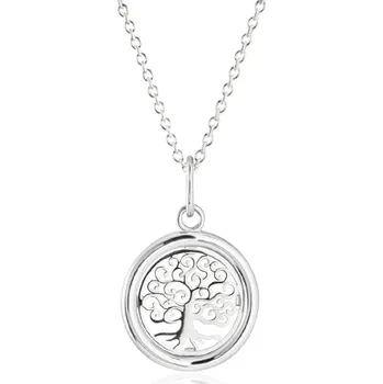 Náhrdelník GEMMAX "" Řetízek se stromem života z bílého zlata – zlatý šperk ryzosti 585/1000 v Dárkovém balení s Certifikátem GUSWN-36101-39271