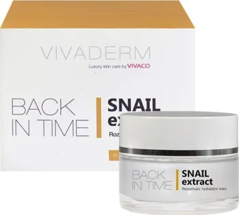 Vivaco Vivaderm Back In Time Snail Extract rozjasňující hydratační krém 50 ml