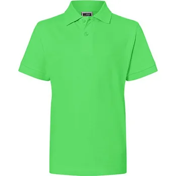 Chlapecké tričko James&Nicholson Dětská polokošile JN070K Lime Green XL (146/152)