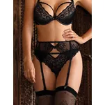 Podvazkový pás Róža Kena černý, VELIKOST S