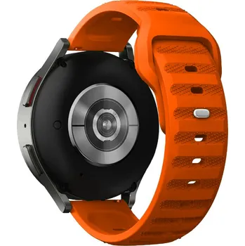 Příslušenství k chytrým hodinkám Perforovaný strukturovaný řemínek 20mm Barva: Oranžová