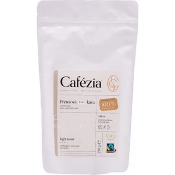 Káva Cafézia LIGHT ROAST mletá jemně pražená BIO káva, 250 g