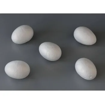 Polystyrenové podkladní tvary Vejce prům. 4 x 5,5 cm
