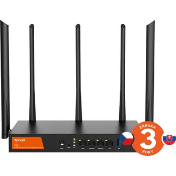 Tenda W30E WiFi Hotspot AX3000 Gigabit Router, 1x GWAN, 2x GWAN/LAN, 1x GLAN, VPN, Captive portal