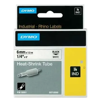 Pásek do tiskárny Páska Dymo 6mm x 1.5m černý tisk/bílý podklad, 18051, S0718260