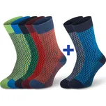 Northman Horten Merino ponožky New Colours 5+2 Velikost: 39-41 Mix barev2 Společenské Merino Ponožky (sada)