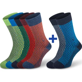 Pánské ponožky Northman Horten Merino ponožky New Colours 5+2 Velikost: 39-41 Mix barev2 Společenské Merino Ponožky (sada)