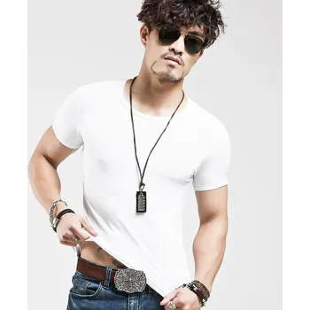 Přiléhavé pánské tričko Velikost: S, Barva (Varianta): O White