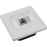 Zásuvka Solarix CAT5E STP 1 x RJ45 pod omítku bílá