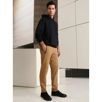 Pánská móda Sinsay - Kalhoty joggers - hnědá - 372AW-82X - 372AW-82X-XS-1